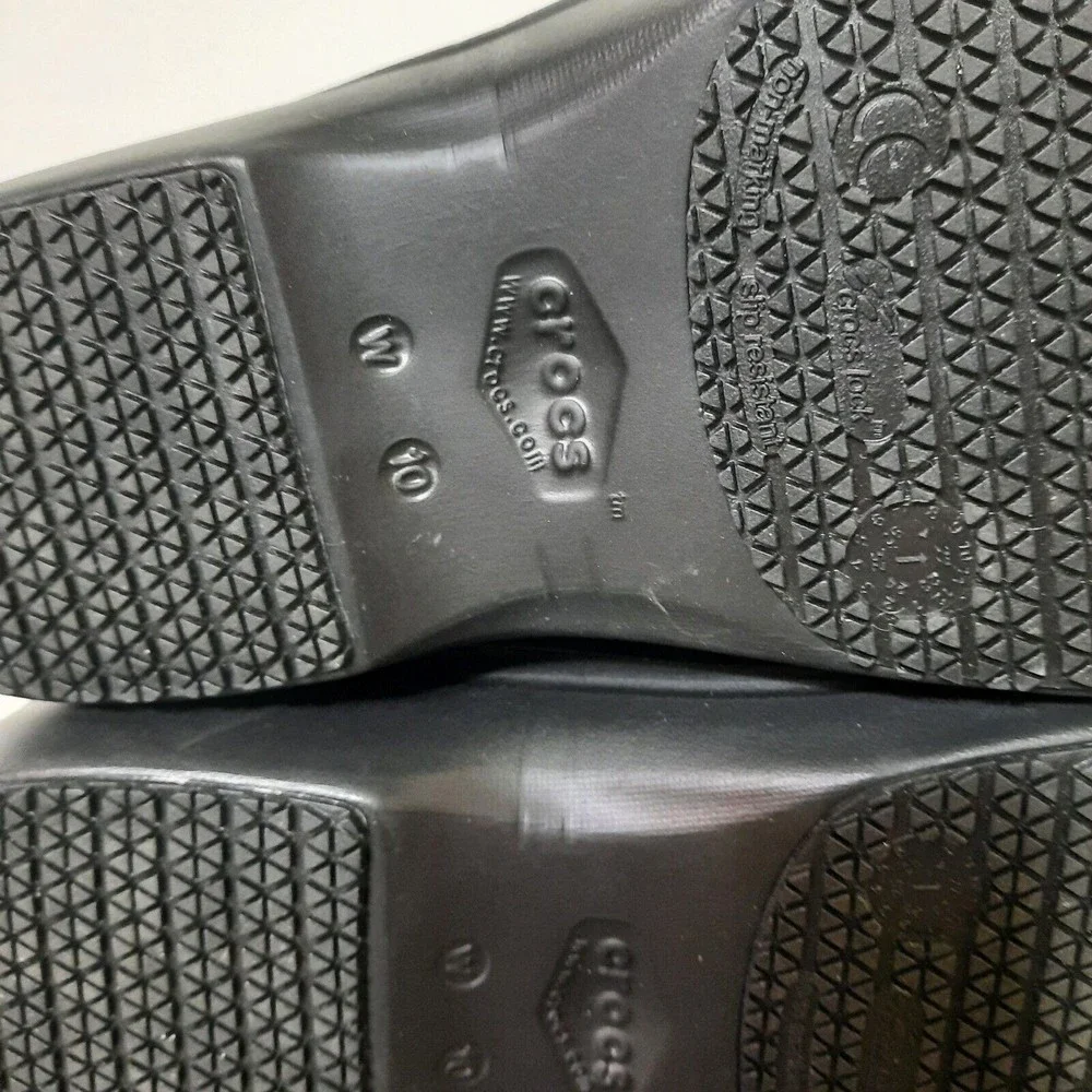 NWT Crocs Neria Pro II Clog | Slip Resistant Work Shoes Black Women's Size 10 - Picture 9 of 9